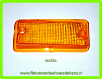 Glas knipperlicht voor rechts oranje 126