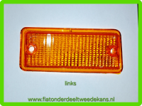 Glas knipperlicht links voor oranje 126