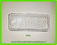 Glas knipperlicht links voor wit 126