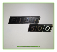 Embleem achter plastic Fiat 500