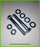 Bouten compleet set draagarm achter Fiat 500-126