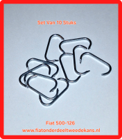 Bekledingsclips set van 10 Fiat 500-126