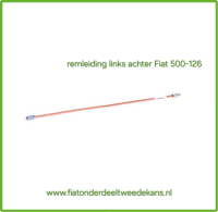 Remleiding links achter koper Fiat 500-126