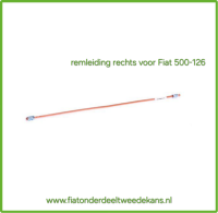 Remleiding rechts voor koper Fiat 500-126