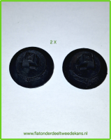 Deur afdek dopje set van 2 stuks Fiat 500-126