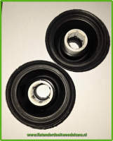 Versnellingsbak as hoes met plastic inzet set van 2 stuks 24MM Fiat 500-126