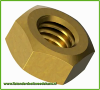 Geel gepassioneerd moer zeskant 6 MM Fiat 500-126
