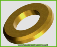 Geel gepassiveerde vlakke sluitring (24×2) 8MM Fiat 500-126