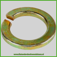 Geel gepassiveerd veerring 6MM Fiat 500-126