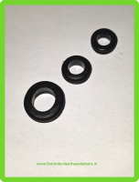 Doorvoer rubber 10,12 en 15 mm setje Fiat 500-126