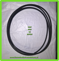 Croompees voor ruitrubber voor en achter Fiat 500 L