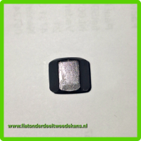 Uitlaat moer zwart Fiat 500-126