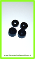 Rubber set kentekenplaat afstandhouder achter Fiat 500-126 A