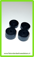 Rubber set kentekenplaat afstandhouder achter Fiat 500-126 A