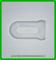 Rubber voor bumpersteun wit Fiat 500